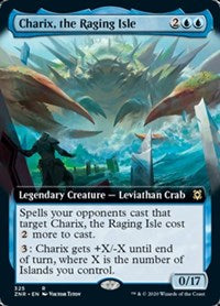 Magic: The Gathering Single - Zendikar Rising - Charix, the Raging Isle (Extended Art) Rare/325 Lightly Played