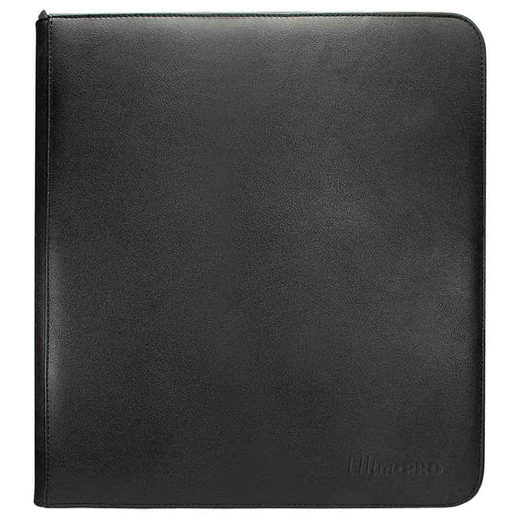 ULTRA PRO: VIVID COLLECTION: 12-POCKET ZIPPERED PRO-BINDER: BLACK