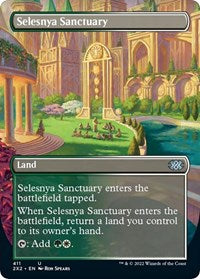 Magic: The Gathering Single - Double Masters 2022 -Selesnya Sanctuary (Borderless) - Uncommon/411 Lightly Played
