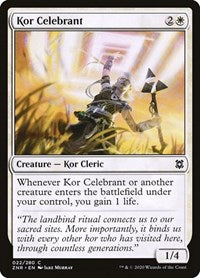 Magic: The Gathering Single - Zendikar Rising - Kor Celebrant - Common/022 Lightly Played