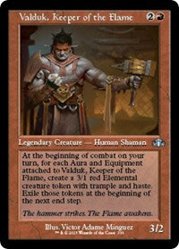 Magic: The Gathering Single - Dominaria Remastered - Valduk, Keeper of the Flame (Retro Frame) - Uncommon/333 Lightly Played