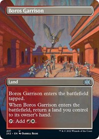 Magic: The Gathering Single - Double Masters 2022 - Boros Garrison (Borderless) - Uncommon/401 Lightly Played