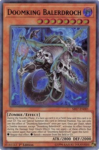 Yu-Gi-Oh! YuGiOh Single - Structure Deck: Zombie Horde - Doomking Balerdroch - Secret Rare/SR07-EN001 Lightly Played