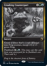 Magic: The Gathering Single - Innistrad: Double Feature - Croaking Counterpart - Rare/215 Lightly Played