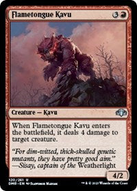 Magic: The Gathering Single - Dominaria Remastered - Flametongue Kavu (Foil) - Uncommon/120 Lightly Played