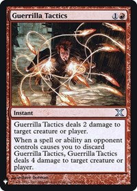 Magic: The Gathering Single - The List - 10th Edition - Guerrilla Tactics (Foil) - Uncommon/211 Lightly Played