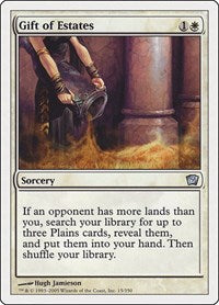 Magic: The Gathering - 9th Edition - Gift of Estates - Uncommon/003 Lightly Played