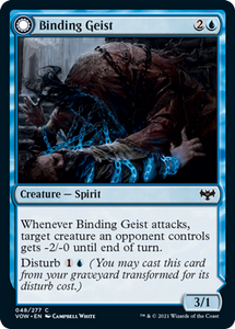 Magic: The Gathering - Innistrad: Crimson Vow - Binding Geist FOIL Common/048 Lightly Played