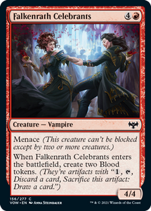 Magic: The Gathering - Innistrad: Crimson Vow - Falkenrath Celebrants Common/156 Lightly Played