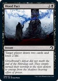 Magic: The Gathering Single - Innistrad: Midnight Hunt - Blood Pact - Common/088 Lightly Played