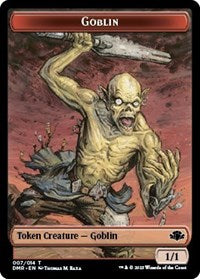 Magic: The Gathering Single - Dominaria Remastered - Goblin // Sheep Double-sided Token (Foil) - Token/007 Lightly Played