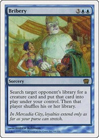 Magic: The Gathering Single - 8th Edition - Bribery Rare/64 Moderately Played