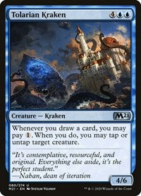 Magic: The Gathering - Core Set 2021 - Tolarian Kraken Uncommon/080 Lightly Played