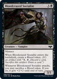 Magic: The Gathering Single - Innistrad: Crimson Vow - Bloodcrazed Socialite (Foil) Common/096 Lightly Played