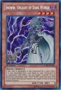 Yugioh / Yu-Gi-Oh! Single - Legendary Collection 4: Joey's World - Snoww, Unlight of Dark World (1st Edition) - Secret Rare/LCJW-EN248 Lightly Played