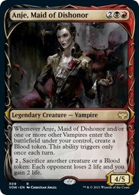 Magic: The Gathering Single - Innistrad: Crimson Vow - Anje, Maid of Dishonor (Showcase) Rare/309 Lightly Played