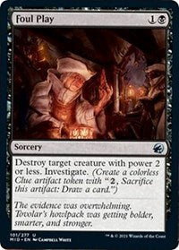 Magic: The Gathering Single - Innistrad: Midnight Hunt - Foul Play - Uncommon/101 Lightly Played