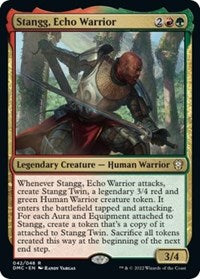 Magic: The Gathering Single - Commander: Dominaria United - Stangg, Echo Warrior - FOIL Rare/042 Lightly Played