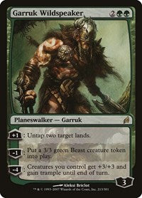 Magic: The Gathering - Lorwyn - Garruk Wildspeaker Rare/213 Moderately Played