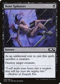 Magic: The Gathering - Core Set 2020 - Bone Splinters - Common/092 Lightly Played