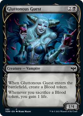 Magic: The Gathering - Innistrad: Crimson Vow - Gluttonous Guest (Showcase) Common/292 Lightly Played