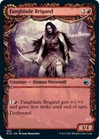 Magic: The Gathering Single - Innistrad: Midnight Hunt - Fangblade Brigand (Showcase) (Foil) - Uncommon/292 Lightly Played