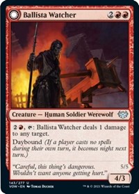 Magic: The Gathering Single - Innistrad: Crimson Vow - Ballista Watcher (Foil) - Uncommon/143 Lightly Played