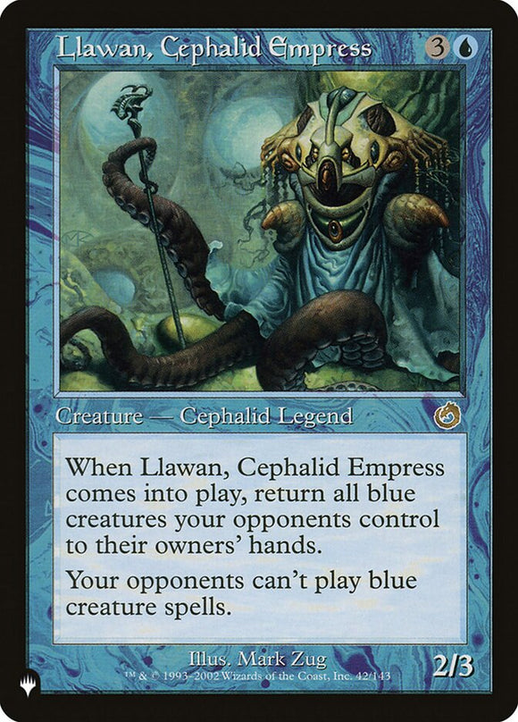 Magic: The Gathering - The List - Torment - Llawan, Cephalid Empress Rare/042 Lightly Played