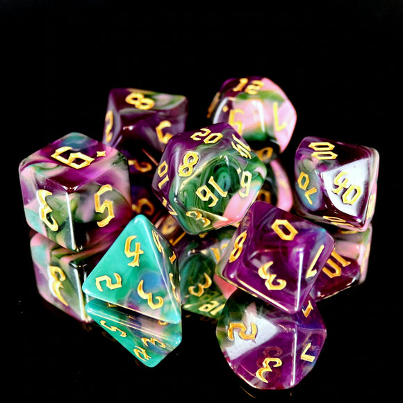 7 Piece RPG Set - Night Elves