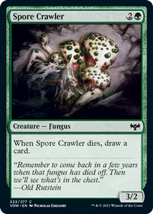 Magic: The Gathering - Innistrad: Crimson Vow - Spore Crawler FOIL Common/222 Lightly Played