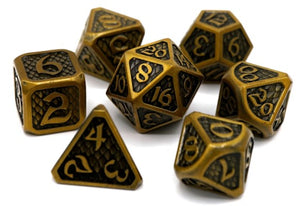 RPG Set - Drakona Eldric Electrum - 7 Piece Set