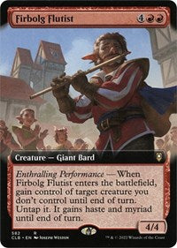 Magic: The Gathering - Commander Legends: Battle for Baldur's Gate - Firbolg Flutist (Extended Art) - Rare/582 Lightly Played