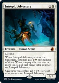 Magic: The Gathering - Innistrad: Midnight Hunt - Intrepid Adversary Mythic/025 Lightly Played