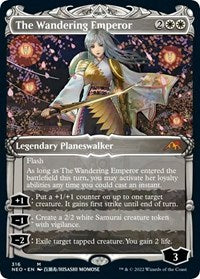 Magic: The Gathering Single - Kamigawa: Neon Dynasty - The Wandering Emperor (Showcase) FOIL Mythic/316 Lightly Played