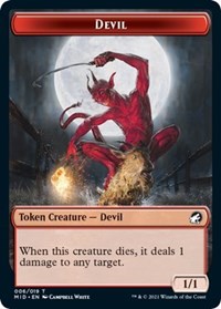 Magic: The Gathering Single - Innistrad: Midnight Hunt - Devil - Token/006 Lightly Played