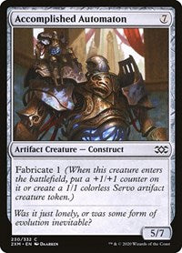 Magic: The Gathering - Double Masters - Accomplished Automaton - Common/230 Lightly Played