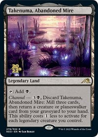 Magic: The Gathering Single - Kamigawa: Neon Dynasty - Prerelease Cards - Takenuma, Abandoned Mire FOIL Rare/278 Lightly Played