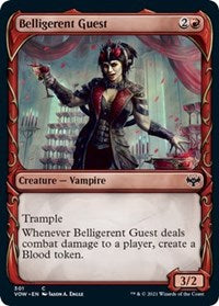 Magic: The Gathering Single - Innistrad: Crimson Vow - Belligerent Guest (Showcase) (Foil) - Common/301 Lightly Played