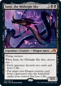 Magic: The Gathering Single - Kamigawa: Neon Dynasty - Junji, the Midnight Sky Mythic/102 Lightly Played