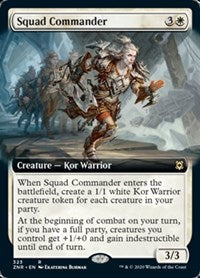 Magic: The Gathering Single - Zendikar Rising - Squad Commander (Extended Art) Rare/323 Lightly Played