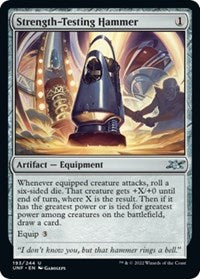 Magic: The Gathering - Unfinity - Strength-Testing Hammer (Foil) - Uncommon/193 Lightly Played