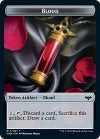 Magic: The Gathering Single - Innistrad: Crimson Vow - Blood Token (Foil) - Token/017 Lightly Played