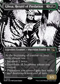 Magic: The Gathering Single - March of The Machine - Glissa, Herald of Predation (Showcase) - Rare/0308 - Lightly Played