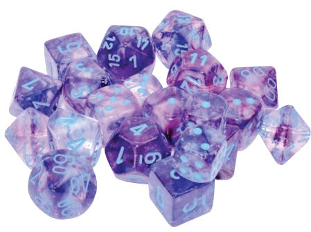 Nebula: Polyhedral Nocturnal/blue Luminary 7-Die Set CHX 27557