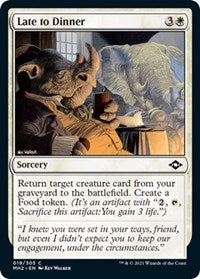 Magic: The Gathering Single - Modern Horizons 2 - Late to Dinner (Foil) - Common/016 Lightly Played