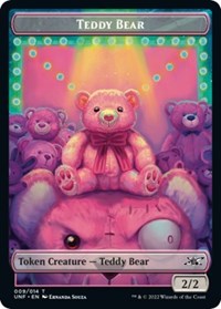 Magic: The Gathering - Unfinity - Teddy Bear // Balloon Double-sided Token (Foil) - Common/009 Lightly Played