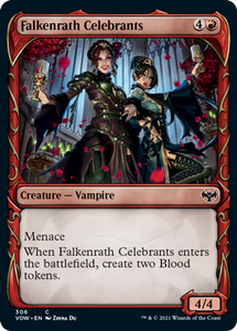 Magic: The Gathering - Innistrad: Crimson Vow - Falkenrath Celebrants (Showcase) Common/306 Lightly Played