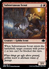 Magic: The Gathering Single - Dominaria Remastered - Subterranean Scout (Foil) - Common/143 Lightly Played