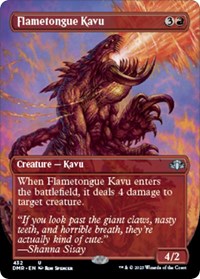 Magic: The Gathering Single - Dominaria Remastered - Flametongue Kavu (Borderless) - Uncommon/432 Lightly Played