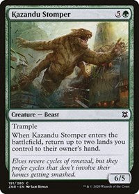 Magic: The Gathering Single - Zendikar Rising - Kazandu Stomper - Common/191 Lightly Played